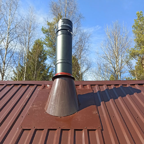   Монтаж чугунной печи-камина NORDflam ARICA (миниатюра)